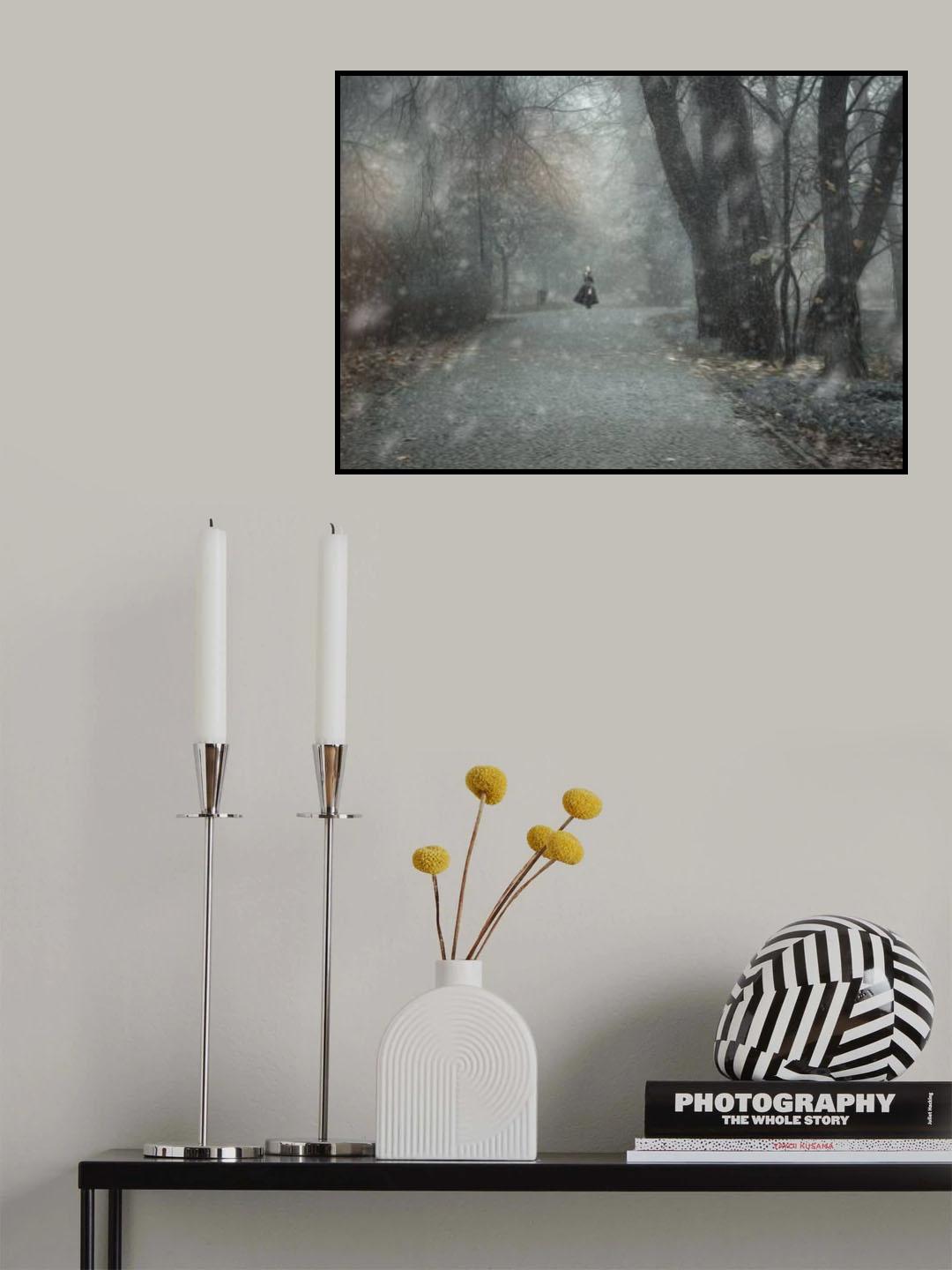 Zimowy spacer Poster och Canvastavla