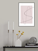 Blush Abstract Poster och Canvastavla