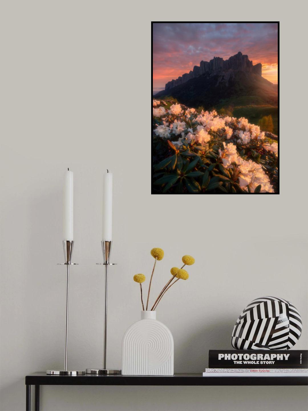 Flowers on the mountainside Poster och Canvastavla