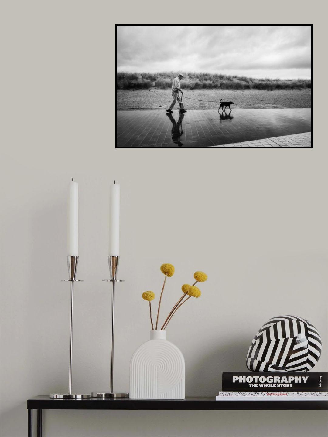 A man, a dog Poster och Canvastavla