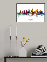Columbus Ohio Skyline Poster och Canvastavla