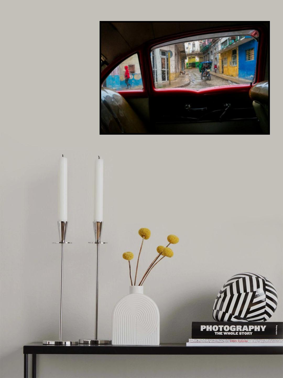 View through a Taxi Poster och Canvastavla