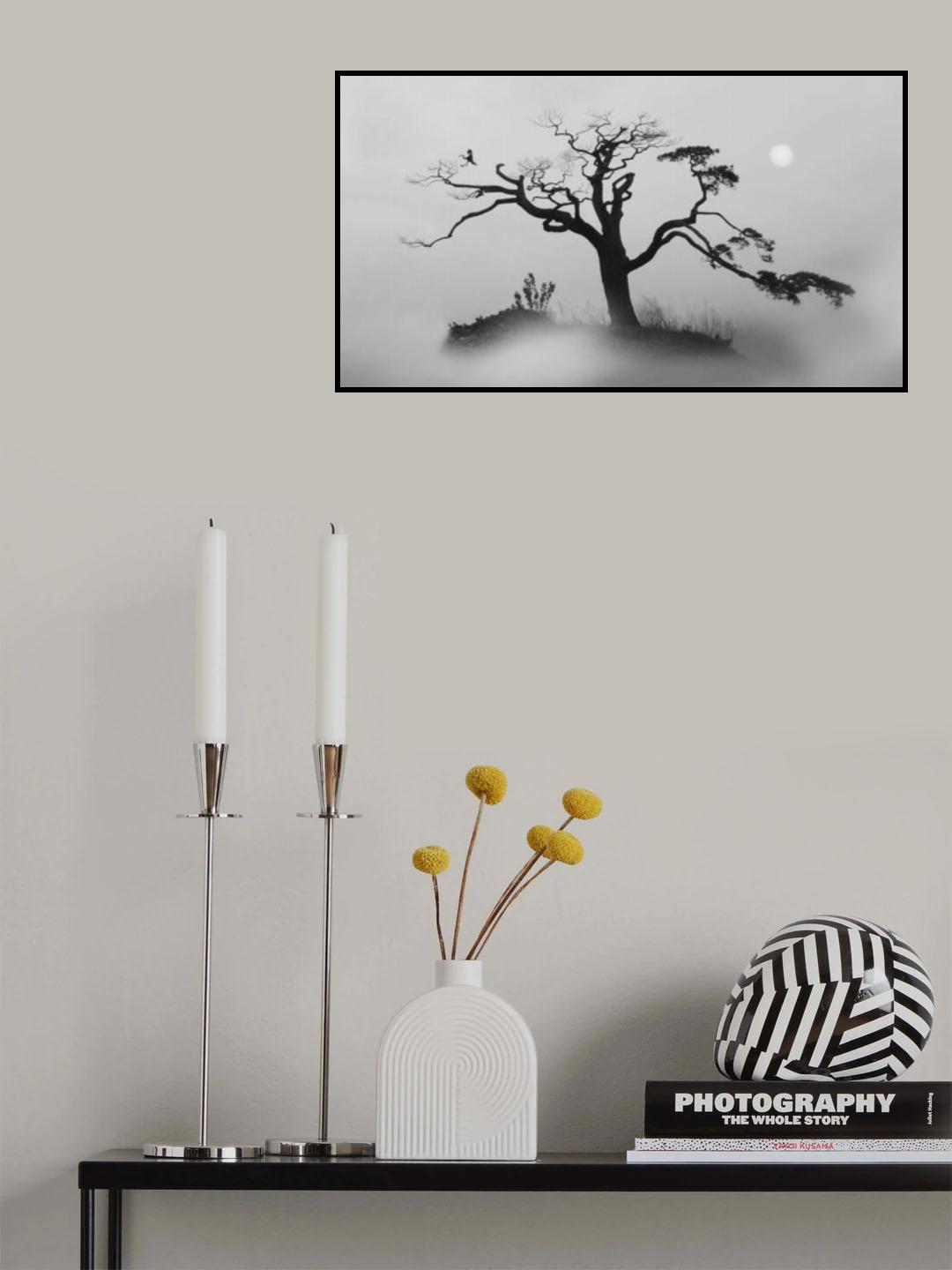 Pine tree Alone Poster och Canvastavla