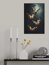 Glowing Butterflies Poster och Canvastavla