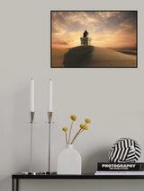 Light house in the dunes. Poster och Canvastavla