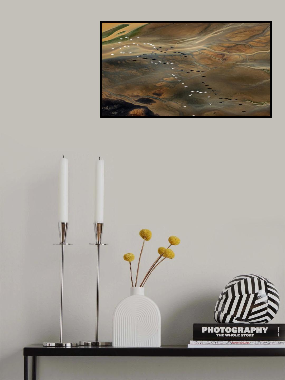 Mountains and rivers Poster och Canvastavla