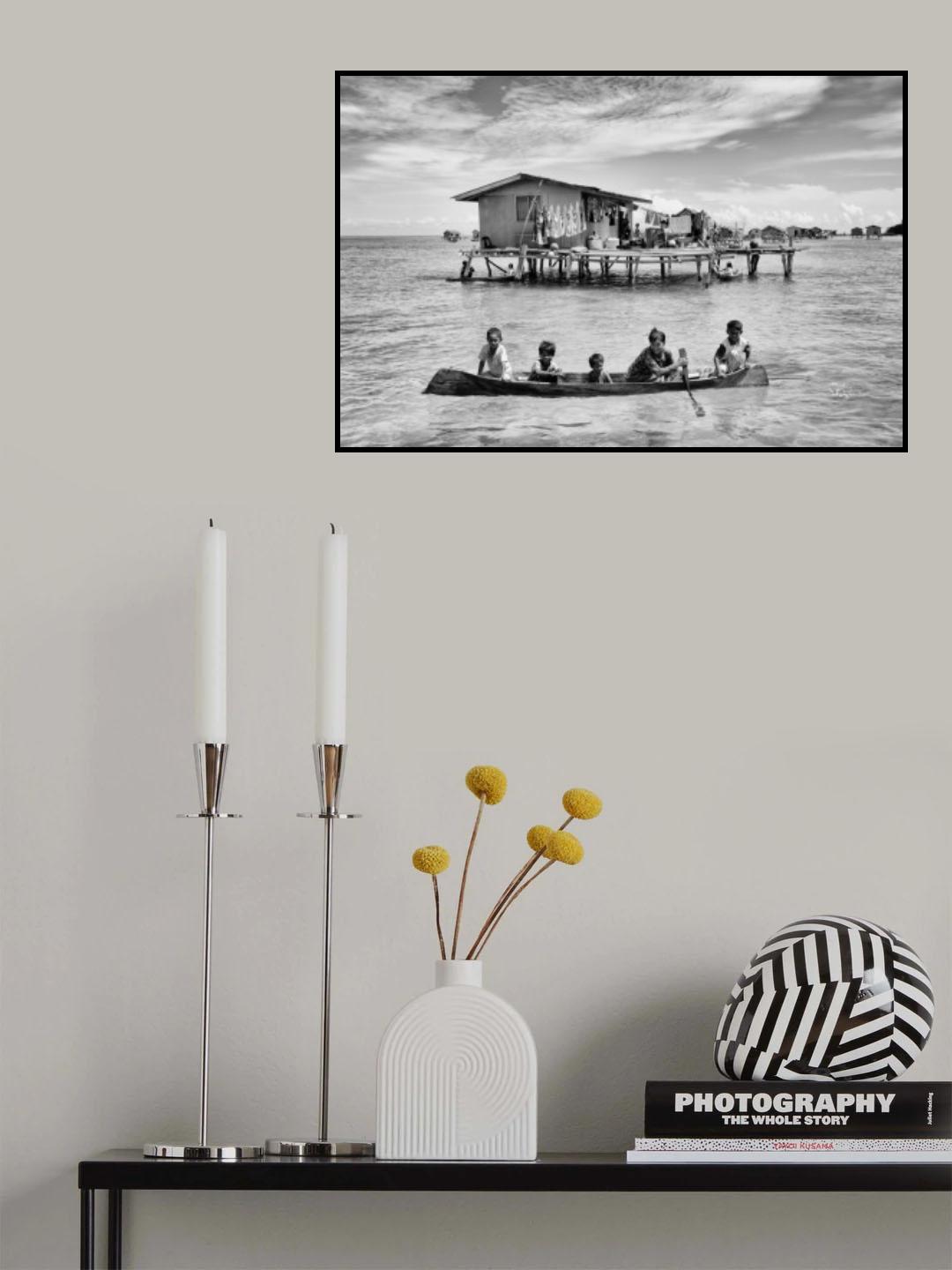 Water Village Life Poster och Canvastavla