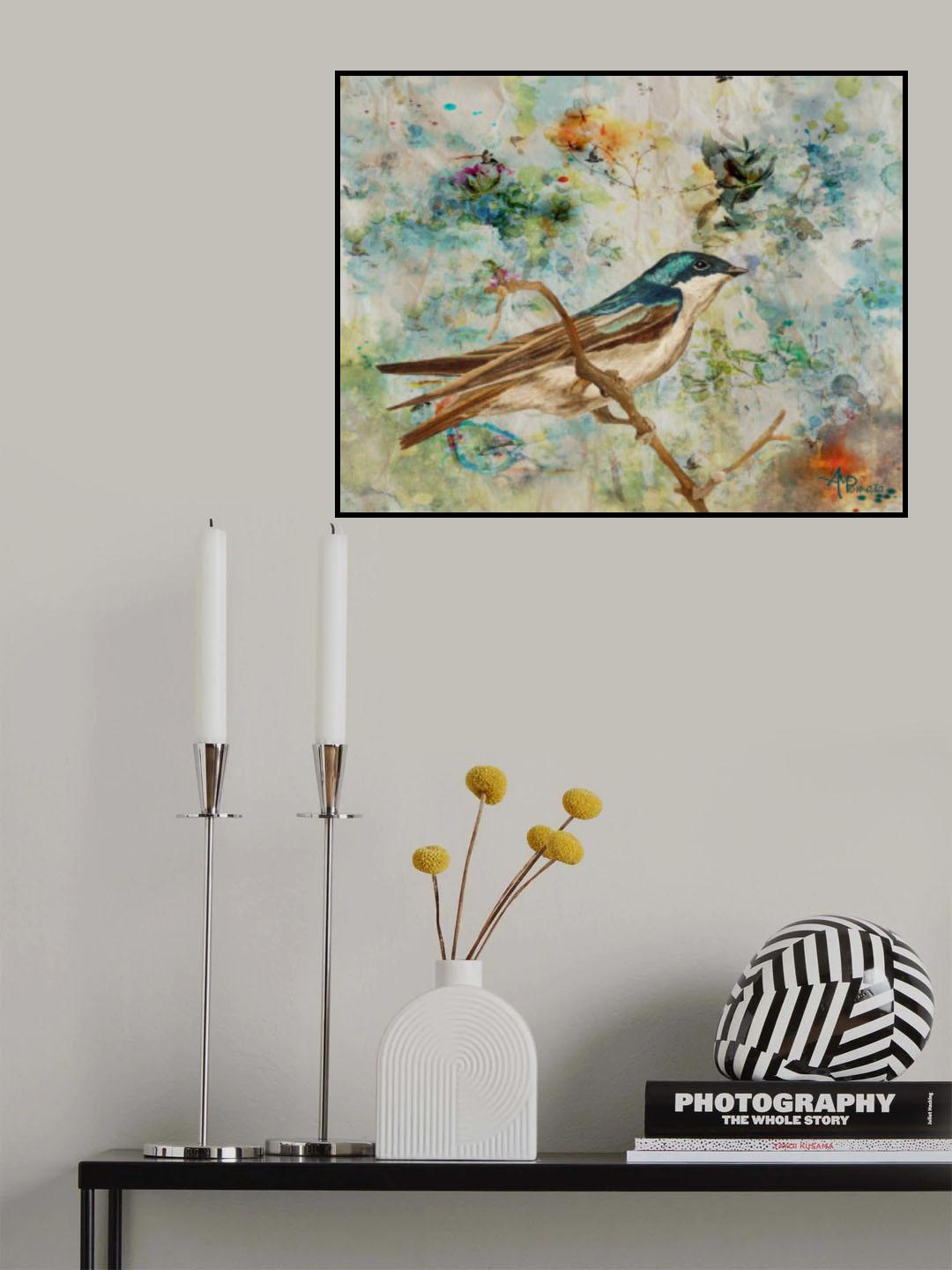 Bright and Blue Poster och Canvastavla