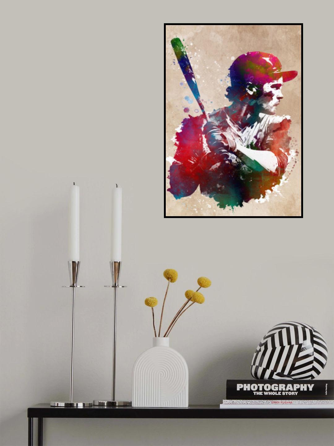 Baseball Sport Art 10 Poster och Canvastavla