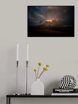 Sunrise at Sella pass (Dolomites) Poster och Canvastavla
