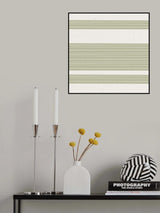 Simple Green Lines Pattern Poster och Canvastavla