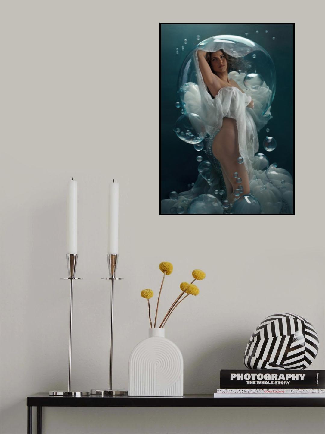 Pregnant Quelia underwater Poster och Canvastavla