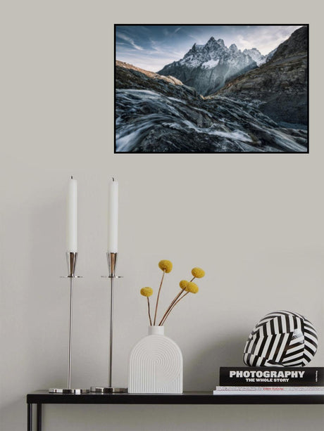 Monochrome Mountain Poster och Canvastavla