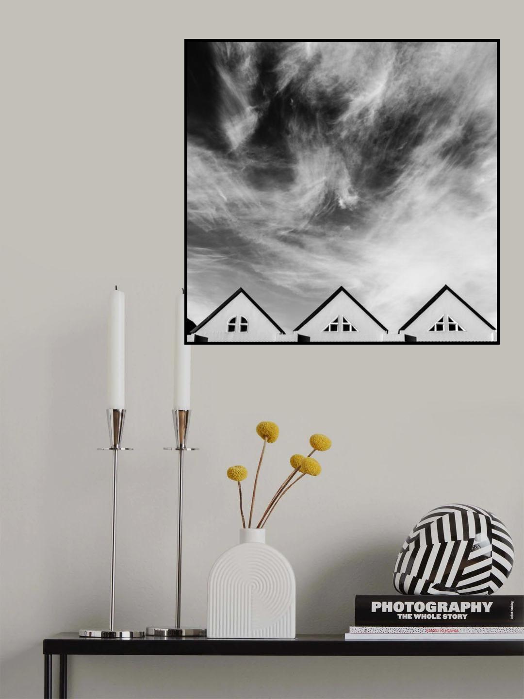 3 rooftops Poster och Canvastavla