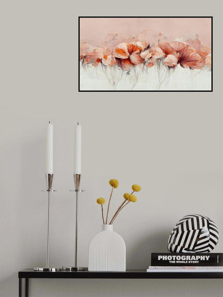 Flowers In A Row Poster och Canvastavla