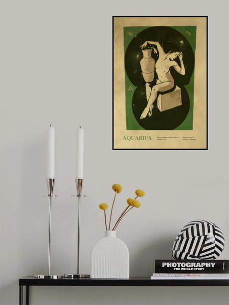 Aquarius print Poster och Canvastavla