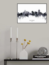 Cincinnati Ohio Skyline Poster och Canvastavla