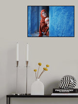 A mother and his child look out of the window Poster och Canvastavla