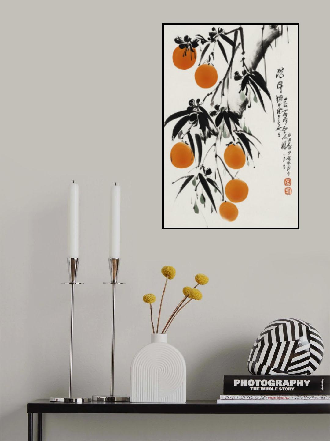 Japanese Oranges Poster och Canvastavla
