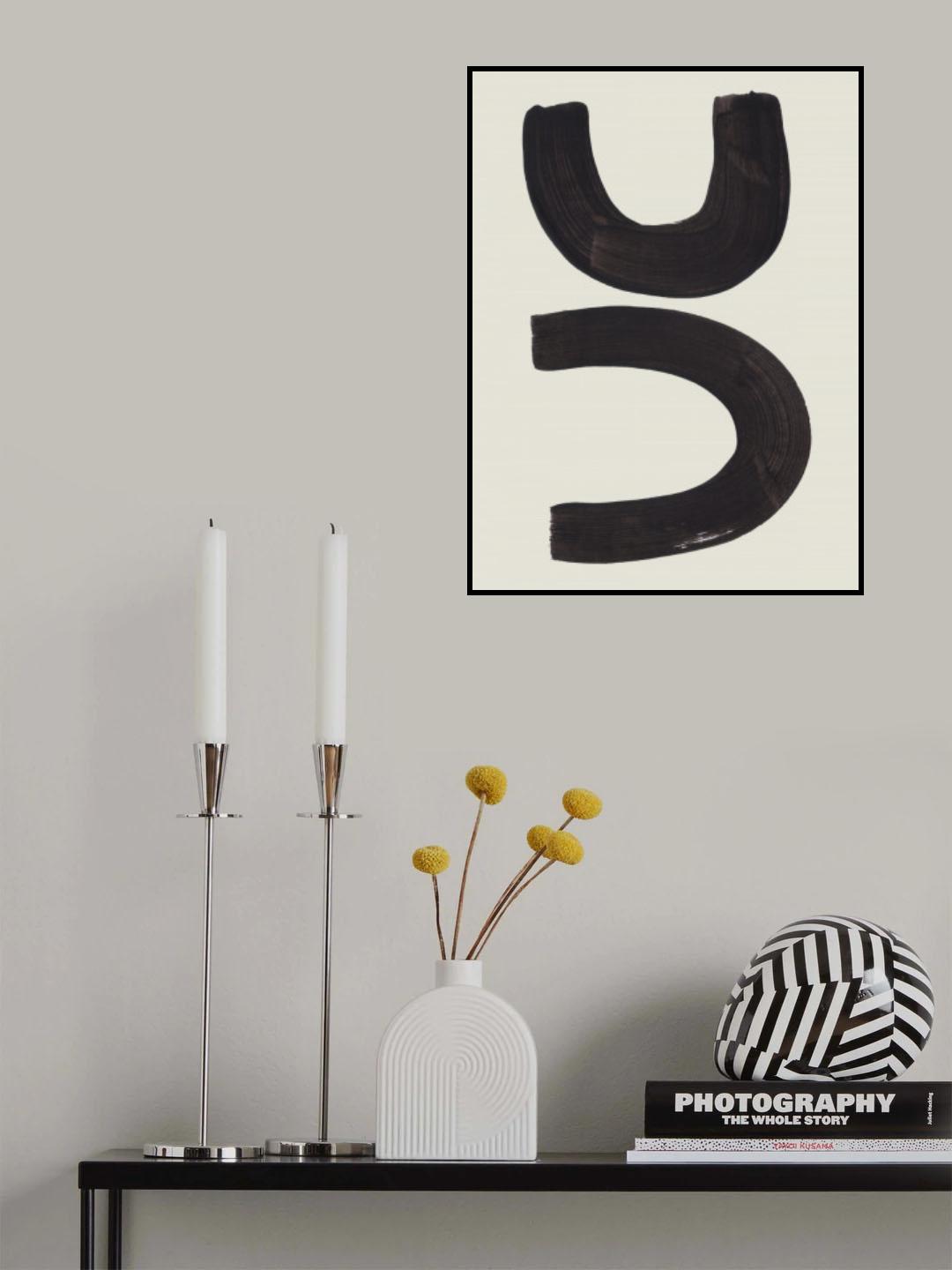 Ink Motif 35 Poster och Canvastavla