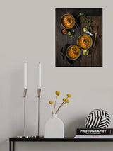 Vietnam food memories: Pumpkin soup with shrimps Poster och Canvastavla
