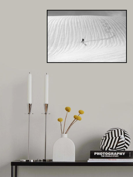 Snow wave surfing Poster och Canvastavla