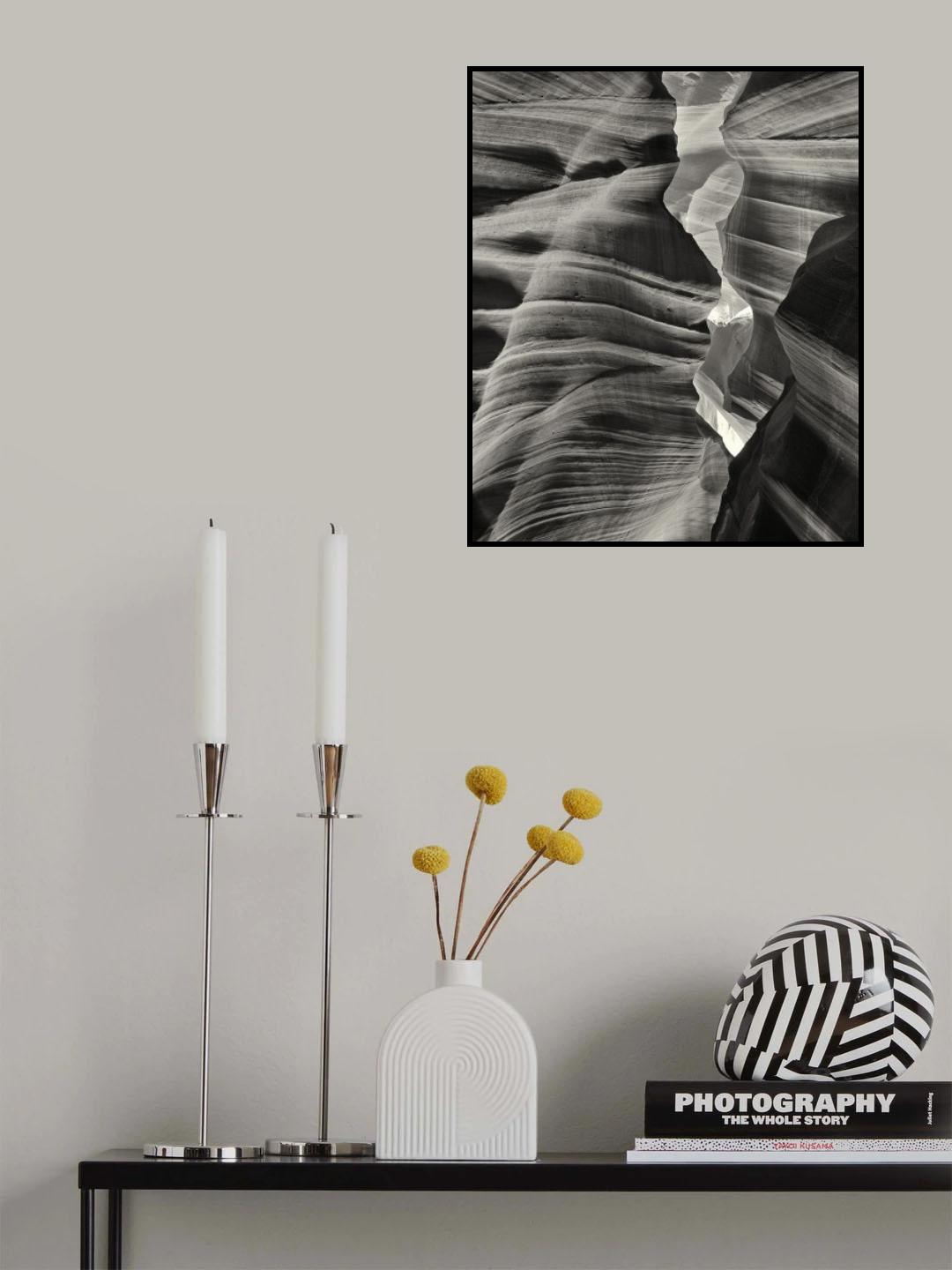 Profile in Stone Poster och Canvastavla