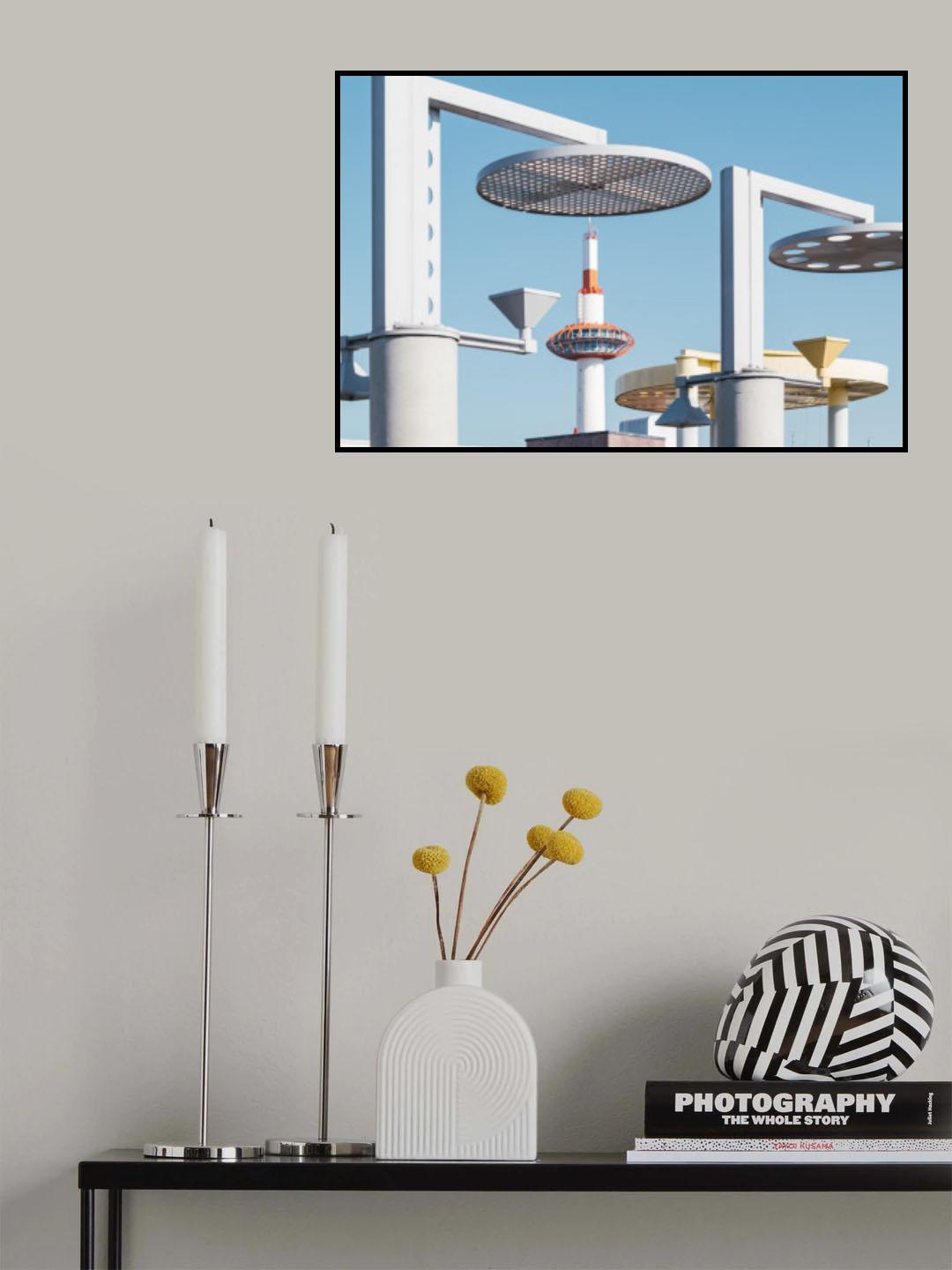 Futuristic Engineering Form Poster och Canvastavla