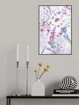 Stunning purple cottage flowers Poster och Canvastavla