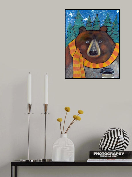 Edgar a Bear Poster och Canvastavla