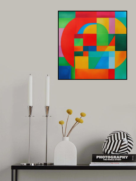 Modern Vibrant Painting No.3 Poster och Canvastavla