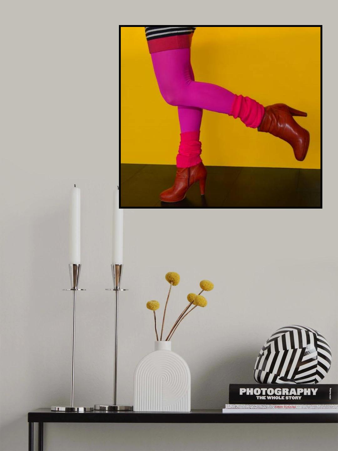 Pink Leggings Poster och Canvastavla