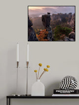 Wehlnadel in Elbe Sandstone Mountains Poster och Canvastavla