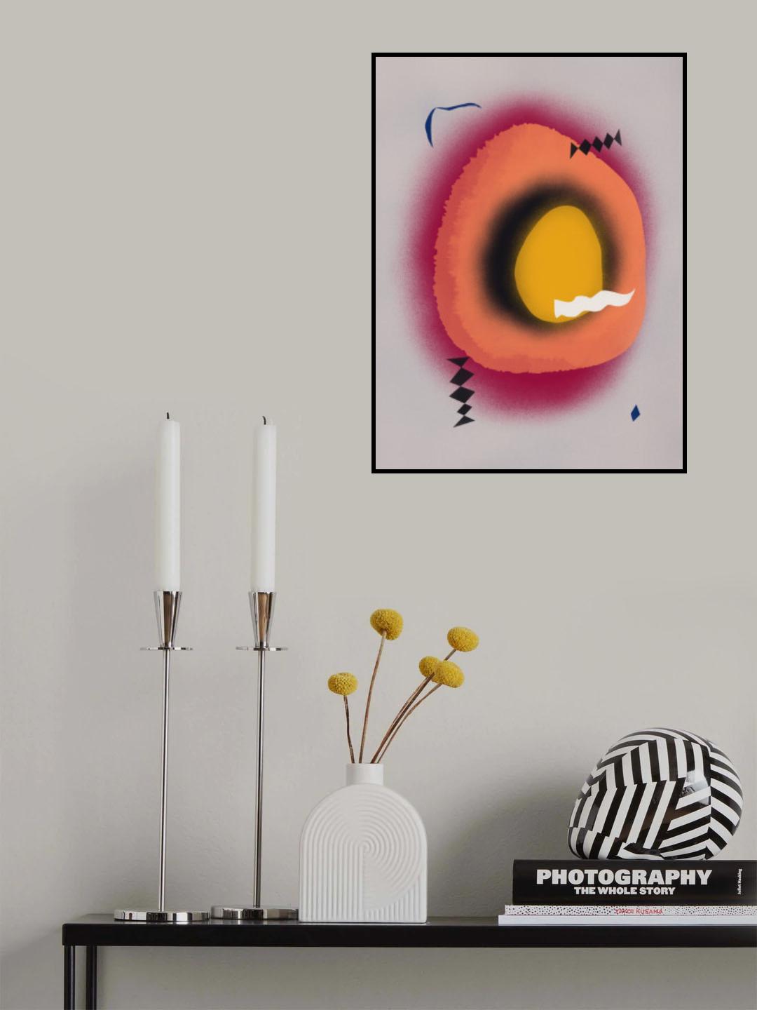 Planet Egg Yolk Poster och Canvastavla