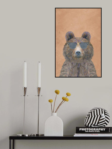 Cool Bear Portrait Poster och Canvastavla
