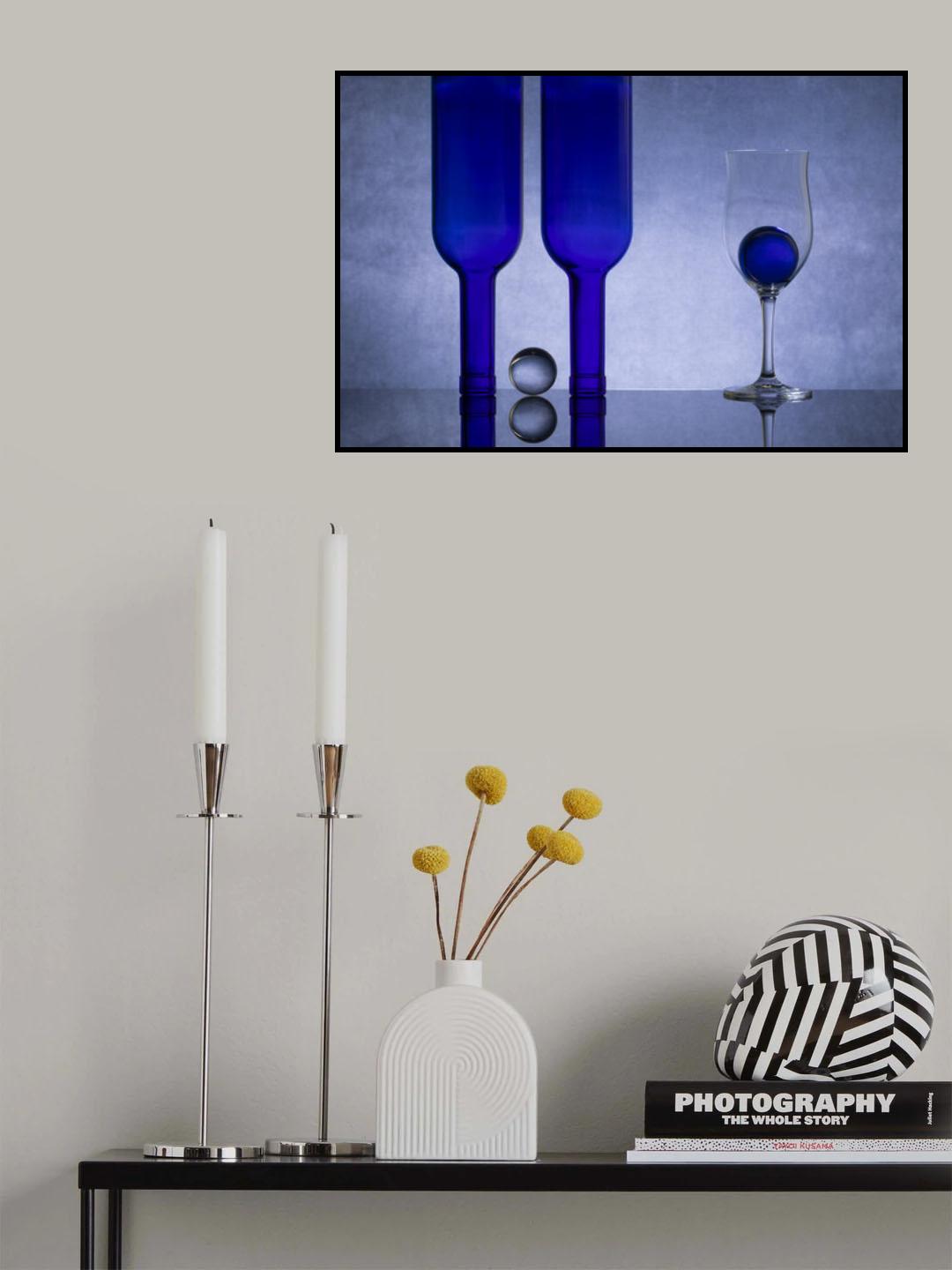 Blue Glass #4 Poster och Canvastavla