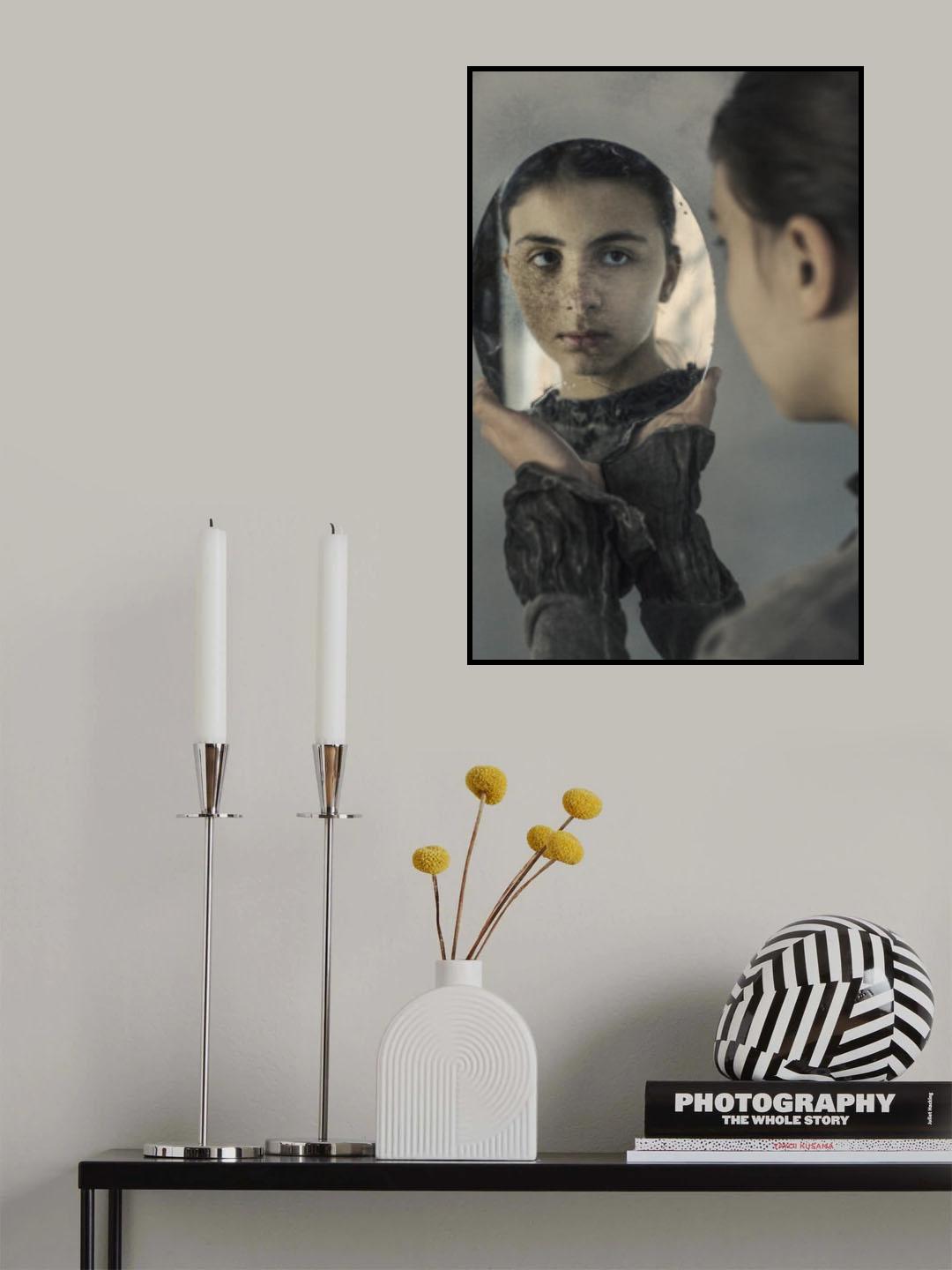 retro girl Poster och Canvastavla