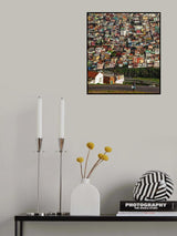 colors, and the houses Poster och Canvastavla