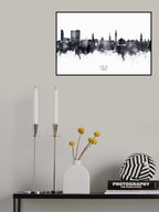 Lille France Skyline Poster och Canvastavla