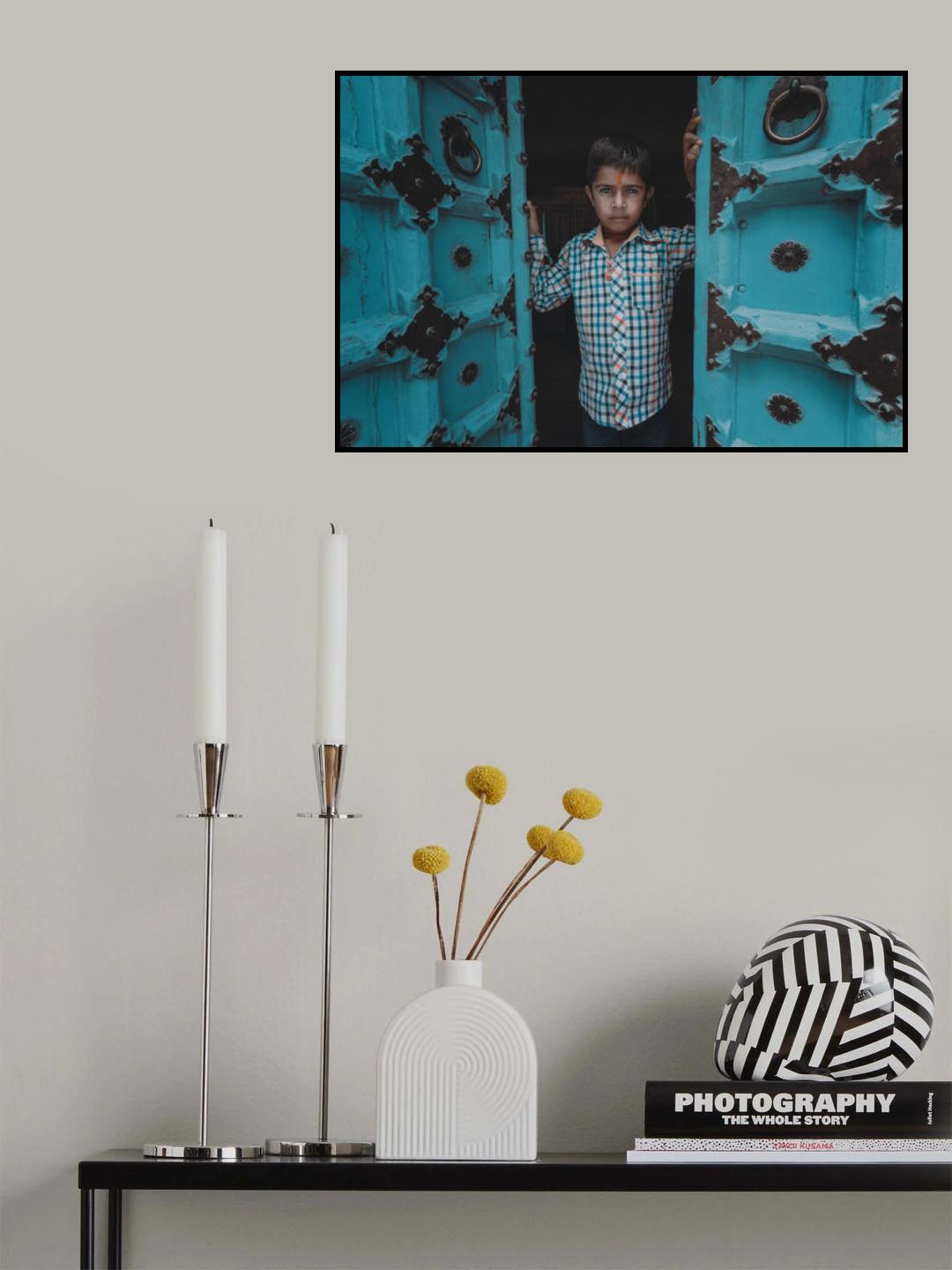 A child from Jodhpur Poster och Canvastavla