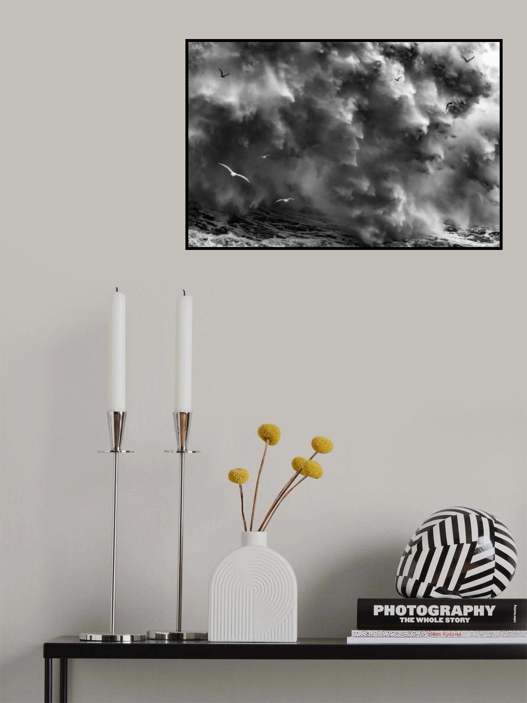 BIRDS IN THE STORM (Part 2) Poster och Canvastavla