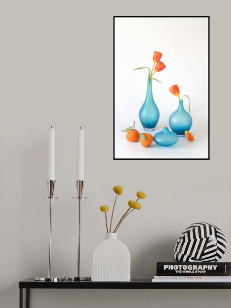 Orange and blue delight Poster och Canvastavla