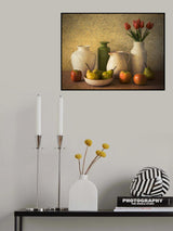 Apples Pears and Tulips Poster och Canvastavla