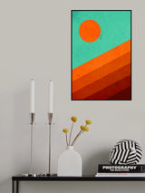 Abstract Mountain Sunrise I Poster och Canvastavla