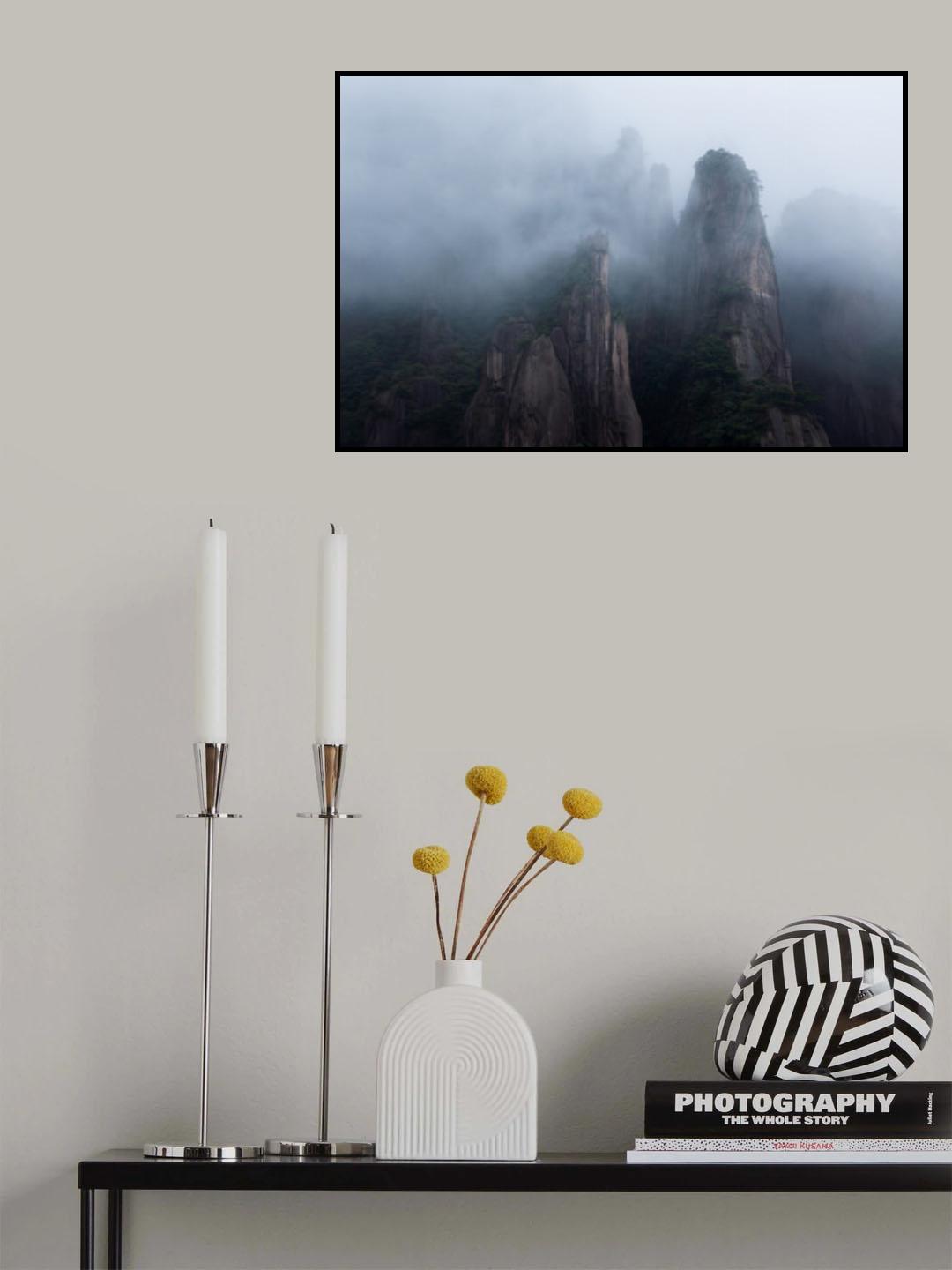 Strange and beautiful Mount Sanqing Poster och Canvastavla