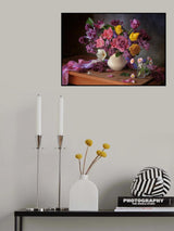 With a bouquet of spring flowers Poster och Canvastavla