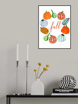Fall pumkins Poster och Canvastavla