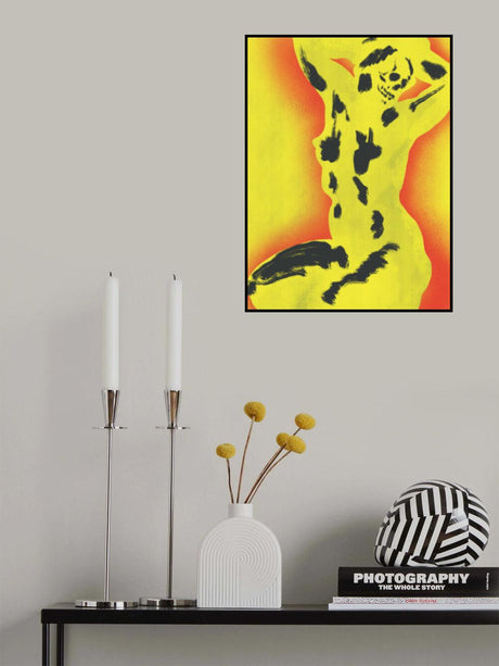 Yellow Skull Nude Poster och Canvastavla