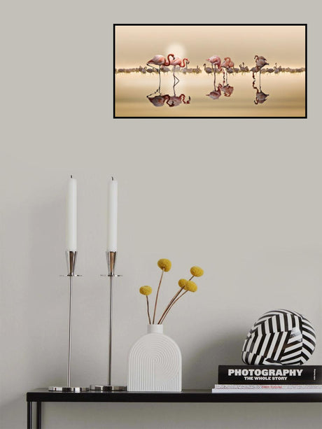 FLAMINGOS Poster och Canvastavla