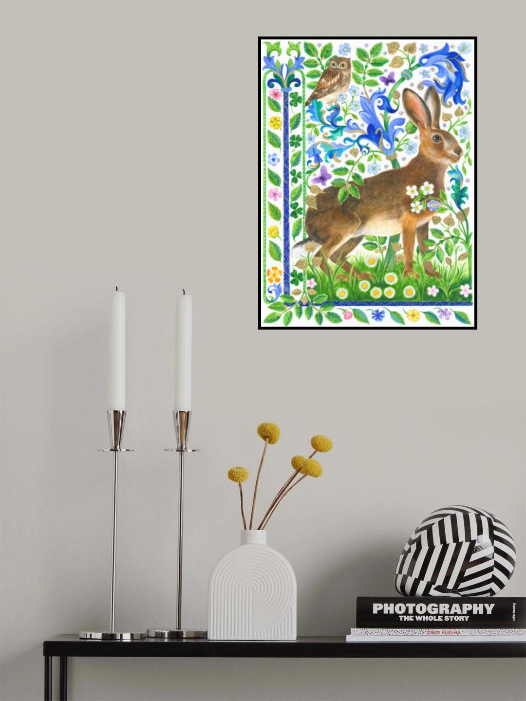 Magical Garden Hare Poster och Canvastavla